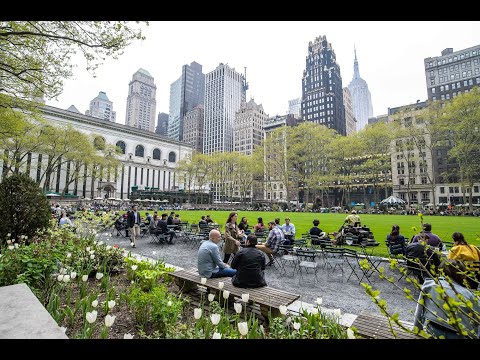 美國-Bryant Park 布萊恩特公園-帝國大廈附近