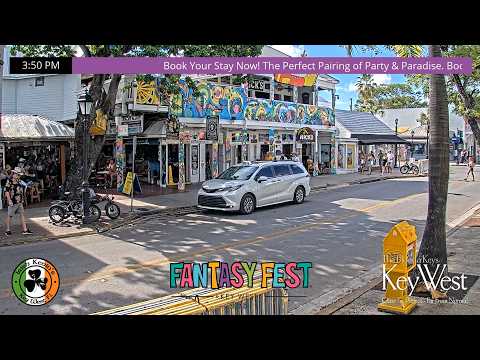美國-美國佛州基韋斯特杜瓦爾街即時街景（奇幻節遊行現場）